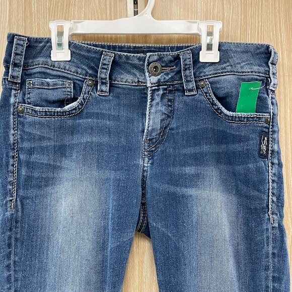 Silver Capri Jeans Size 28 - Picture 2 of 8